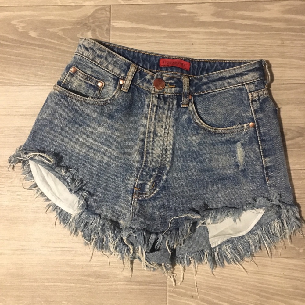 Denim shorts